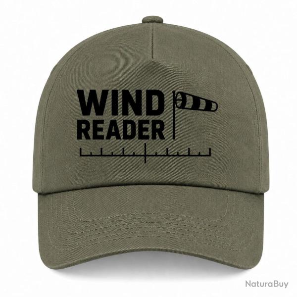 Casquette Tir Sportif - Wind Reader - Manche � air - Kaki / Noir
