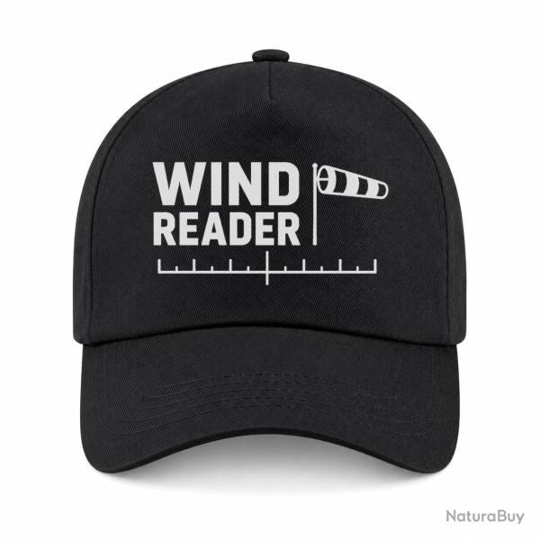 Casquette Tir Sportif - Wind Reader - Manche � air - Noir