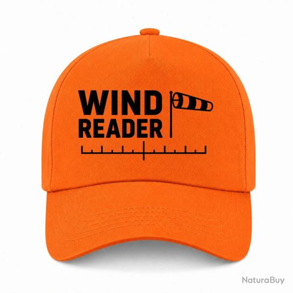 Casquette Tir Sportif - Wind Reader - Manche � air - Orange