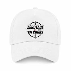 Casquette Tir Sportif - Z&eacute;rotage en cours - Blanc / Orange