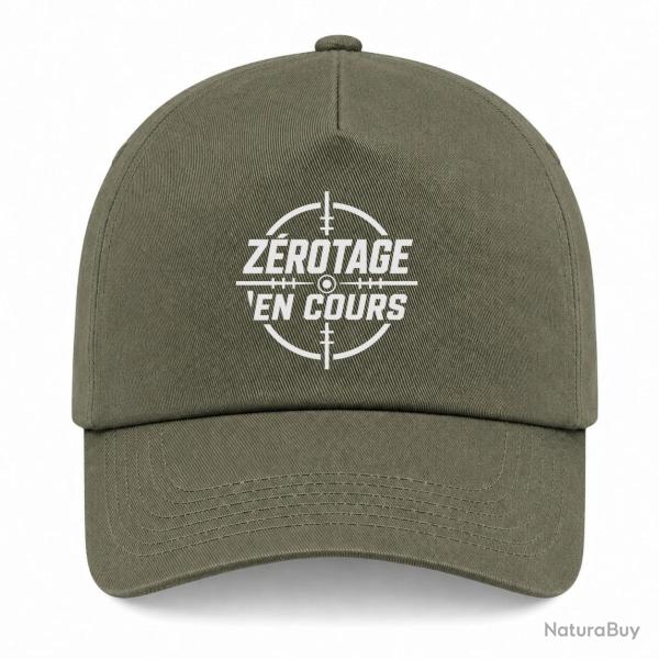 Casquette Tir Sportif - Z�rotage en cours - Kaki / Blanc