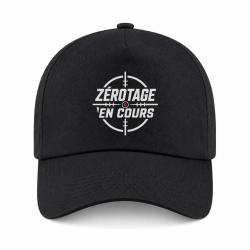 Casquette Tir Sportif - Z&eacute;rotage en cours - Noir / Orange