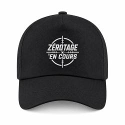 Casquette Tir Sportif - Z&eacute;rotage en cours - Noir