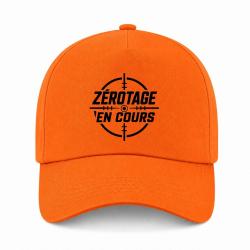 Casquette Tir Sportif - Z&eacute;rotage en cours - Orange