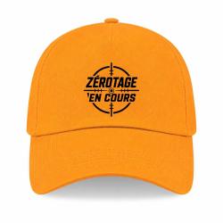 Casquette Tir Sportif - Z&eacute;rotage en cours - Jaune