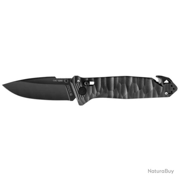 COUTEAU C.A.C S200 LAME LISSE MANCHE PA6 FV NOIR - TB OUTDOOR