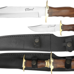 BEL ENSEMBLE DE COUTEAU DE CHASSE  L&Eacute;OPARD (2)