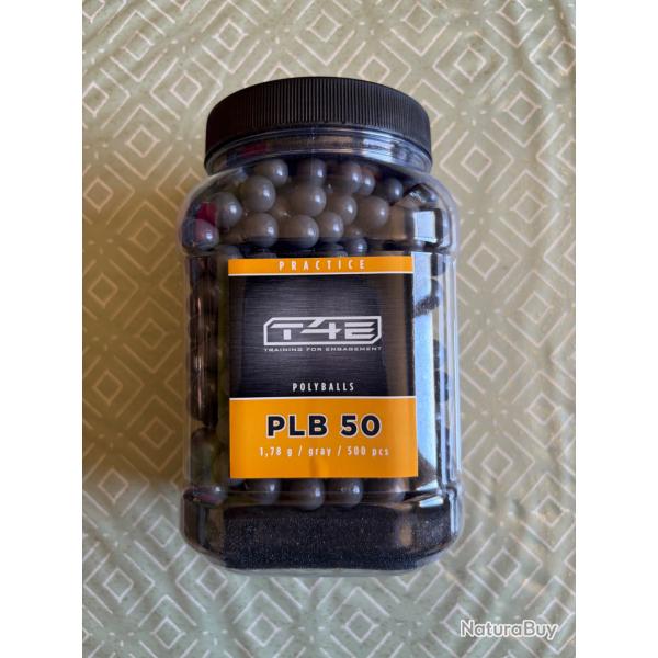Practice T4E polyballs PLB 50 x500 pcs Plinking, Training For Engagement (1,78 g)