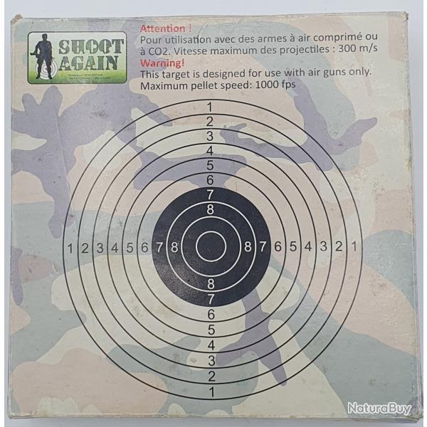 Cartons cibles 14 cm x 14 cm pour tir air comprim�.