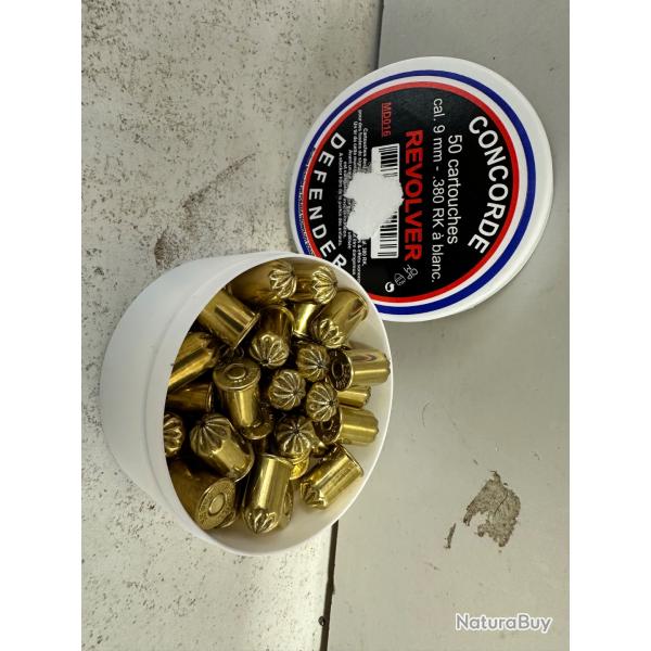 X50 balles � blanc Concorde d�fendre cal.9mm RK