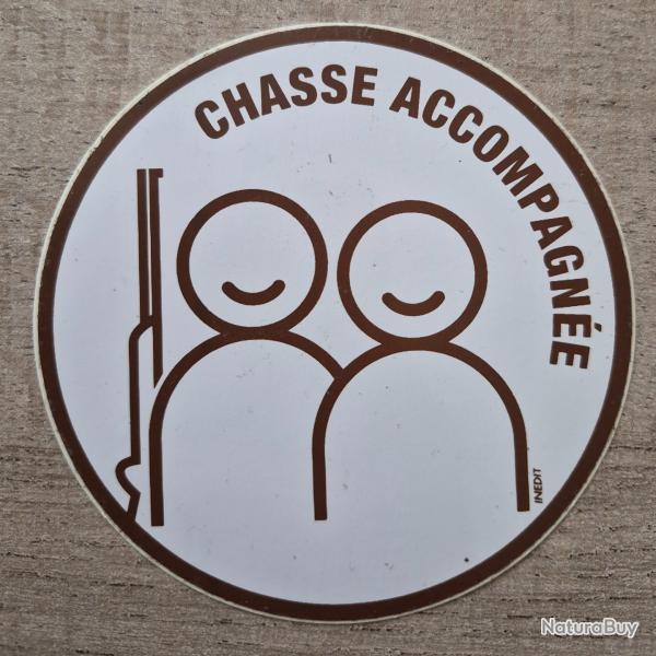 Autocollant chasse accompagn�e