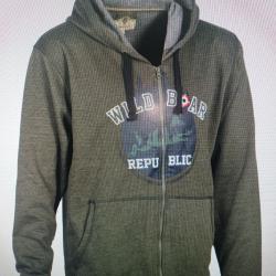 Percussion sweatshirt zipp&eacute; a capuche wild boar republic