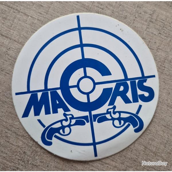 Autocollant tir , armes , revolver , macris bleu