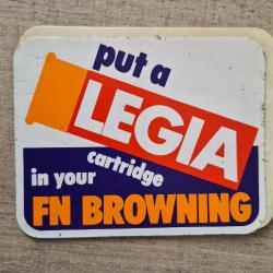 Autocollant chasse , armes , munitions,cartouches , L&eacute;gia browning