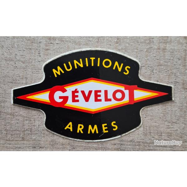 Autocollant chasse , armes , munitions,cartouches , Gevelot