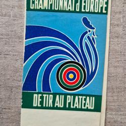 Autocollant ball-trap , championnats d europe