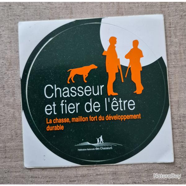 Autocollant la chasse , ecologie