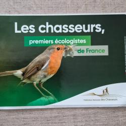 Autocollant la chasse , chasseurs premiers &eacute;cologistes