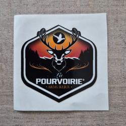 Autocollant la chasse , armurier,  armurerie