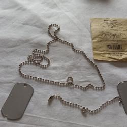 Sachet de plaquettes militaire US  A1
