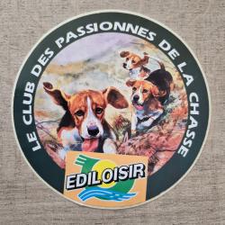 Autocollant ediloisir , chiens , meute , &eacute;quipage, rallye