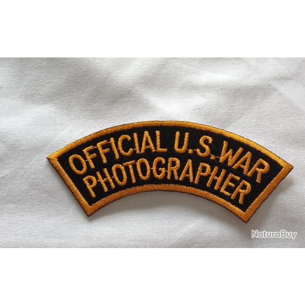 Patch tissu US Photographe  ( A1 )