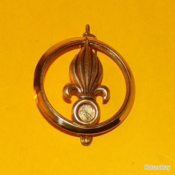 LEGION : INSIGNE DE BERET  DE LA LEGION ETRANGERE , INSIGNE DE BERET DORE�, FABRICANT BERAUDY VAURE