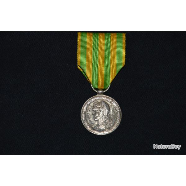 MEDAILLE DU TONKIN ANNAM-CAMPAGNE COLONIALE DE 1883-1885(ARGENT)-CAU  GIA�