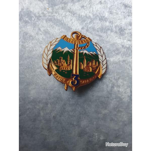 Insigne militaire batinf 3 rima Segalen Sarajevo 1994