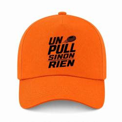 Casquette Ball Trap - Un Pull sinon rien - Slogan - Orange