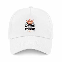 Casquette Ball Trap - Reine de la fosse - Tireuse sportive - Blanc / Orange