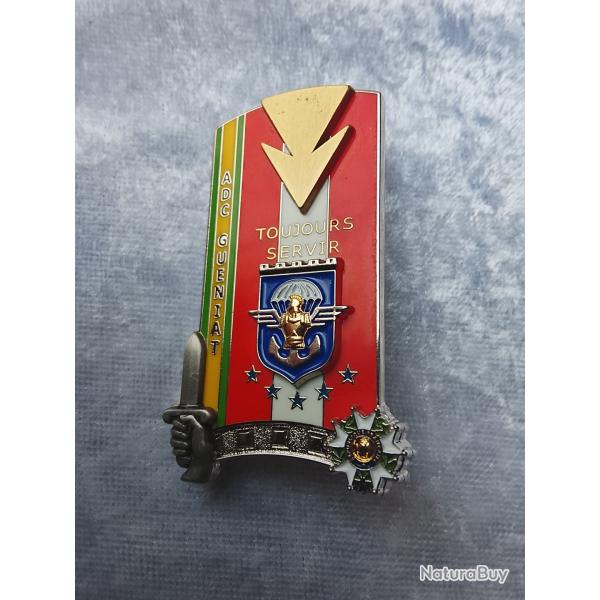 Insigne militaires promotion toujours servir adv gueniat 17 r�giment de parachutis baussmart g 5763