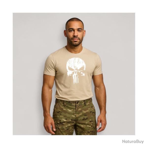 Tee-shirt - Punisher Blanc - Coyote S