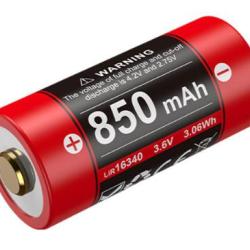 Batterie rechargeable Klarus 16340 3.6V 850 mAh