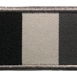 Patch drapeau France brod&eacute; 5,5x3cm - Gris