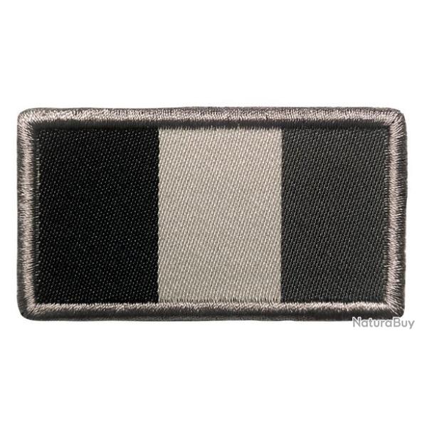 Patch drapeau France brod� 5,5x3cm - Gris