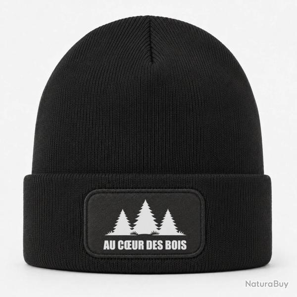 Bonnet Chasse - Au coeur des bois - For�t sauvage - Noir