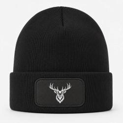 Bonnet Chasse - Cerf royal - Portrait - Noir