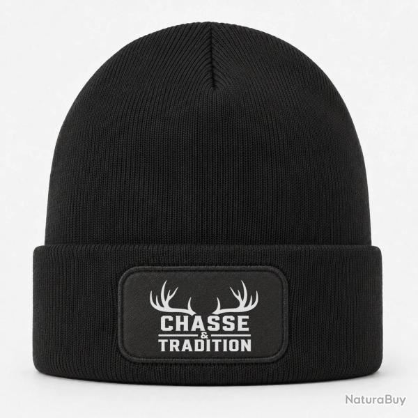 Bonnet Chasse - Chasse et tradition - Panache - Noir