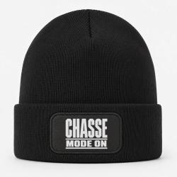 Bonnet Chasse - Chasse mode ON - Typographie - Noir
