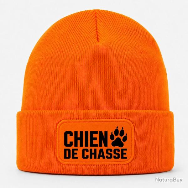 Bonnet Chasse - Chien de chasse - Empreinte orange - Orange