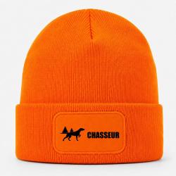 Bonnet Chasse - Chasseur - Chien d'arr&ecirc;t en for&ecirc;t - Orange