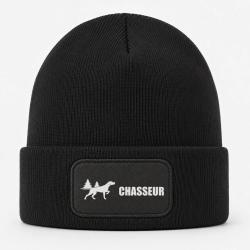 Bonnet Chasse - Chasseur - Chien d'arr&ecirc;t en for&ecirc;t - Noir