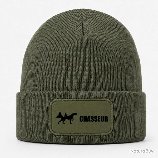 Bonnet Chasse - Chasseur - Chien d'arr�t en for�t - Kaki / Noir
