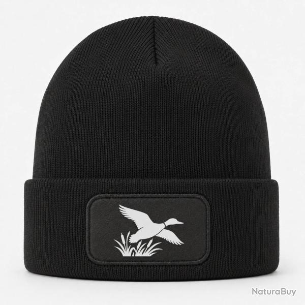 Bonnet Chasse - Envol du canard - Roseaux - Noir