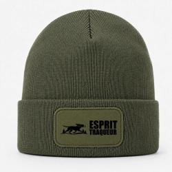 Bonnet Chasse - Esprit traqueur - Chien courant - Kaki / Noir