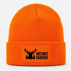 Bonnet Chasse - Instinct sauvage - Cerf des bois - Orange