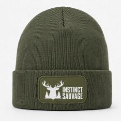Bonnet Chasse - Instinct sauvage - Cerf des bois - Kaki / Blanc