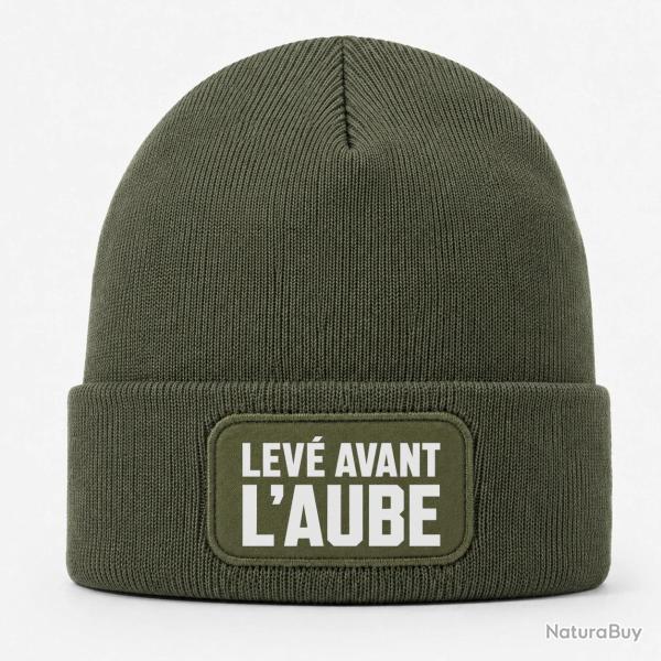 Bonnet Chasse - Lev� avant l'aube - Collection homme - Kaki / Blanc