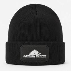Bonnet Chasse - Passion battue - Sanglier courant - Noir